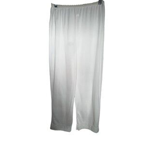 Vintage White Lace Trimmed Womens Culotte Slip‎ Pants Small Victorian Lingerie